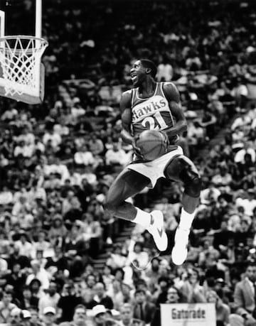 Fue la segunda edici車n del concurso celebrada por la NBA y la lista de participantes era tremenda: Larry Nance (defensor del t赤tulo), Julius Erving (ya veterano), Terence Stansbury (rey del 360 grados), Clyde Drexler, Darrell Griffith, Orlando Woolridge... Y los dos finalistas en su primer cara a cara. Dominique Wilkins le ganar赤a la final a un Michael Jordan en su primer a?o como profesional. Wilkins ha sido uno de los grandes especialistas hist車ricos, con mates de pura potencia, violencia pero tambi谷n muy est谷ticos. Aunque aquella edici車n tambi谷n ser芍 recordada por la torre de la libertad en 360 grados de Stansbury, seguramente el mejor mate de ese concurso.