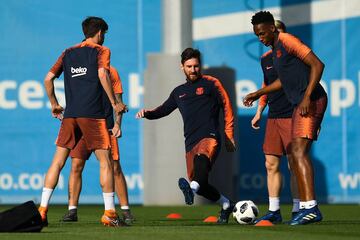 Barça put in one last session before the final against Sevilla