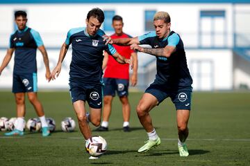 Mejías, en el inicio de pretemporada con el Leganés. 