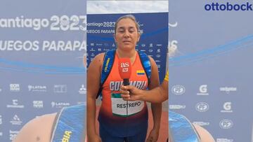 Yesenia Restrepo, medalla de plata en lanzamiento de disco F11