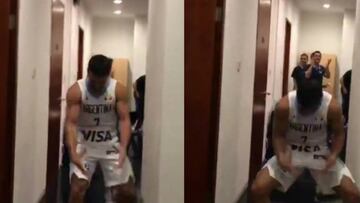El gesto de Campazzo tras ganar a Serbia: más gráfico, imposible