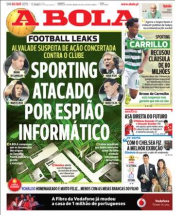 Portadas de la prensa deportiva