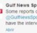 Gulf News ya avisó en twitter: "Tenemos la entrevista grabada"