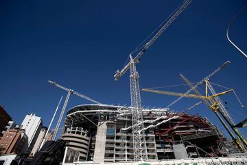 Así avanzan las obras del Santiago Bernabéu