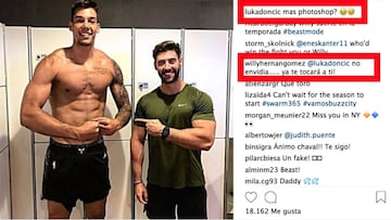 El troleo de Luka Doncic a los músculos de Willy: "Photoshop?"