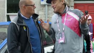 Biarne Riis, junto a Oleg Tinkov.