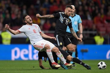 Lopetegui, ante la violencia de Argentina: "¡Para el partido..!"