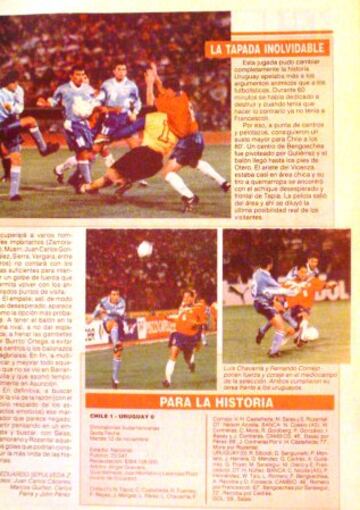 En 1996, con gol de Marcelo Salas, Chile vence 1-0 a Uruguay en el Nacional. Fue en el camino a Francia 1998.