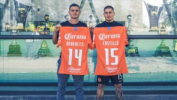 Nicolás Castillo y Nicolás Benedetti, refuerzos de las Águilas, ya están al mando de Miguel Herrera, estratega del equipo. En redes sociales presumieron su primera foto juntos.