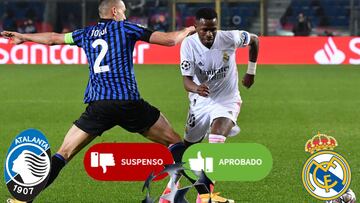 Puntúa de 0 a 10 a los jugadores del Real Madrid contra la Atalanta