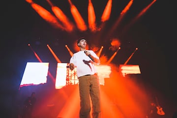 MADRID, SPAIN - MARCH 15: Milo J performs on stage at Palacio Vistalegre Arena on March 15, 2024 in Madrid, Spain.  (Photo by Mariano Regidor/Redferns)