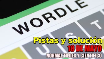 Wordle 18 mayo 2025 resultado pista