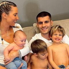 Álvaro Morata y Alice Campello convierten a sus hijos en 'instagramers'