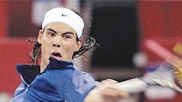 <b>VOLUNTARIOSO. </b>Rafael Nadal no superó el escollo del estadounidense Vincent Spadea a pesar del genio que derrochó en el partido.
