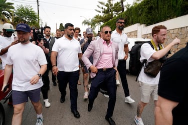 Conor Mcgregor, protagonista de la rueda prensa en el Hotel Hard Rock, presentando la velada de Bare Knuckle Fighting Championship (BKFC) entre Franco Tenaglia y Tony Soto.
