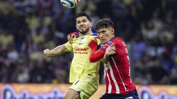 during the Semifinals second leg match between America and Guadalajara as part of the Torneo Clausura 2024 Liga BBVA MX at Azteca Stadium on May 18, 2024 in Mexico City, Mexico.