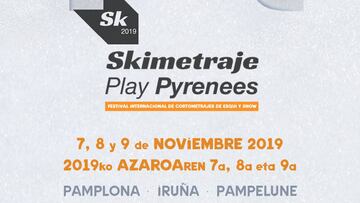 Parte del cartel del festival de cine de esqu&iacute; Skimetraje 2019.