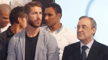 Sergio Ramos y Florentino Pérez no son capaces de aguantarse