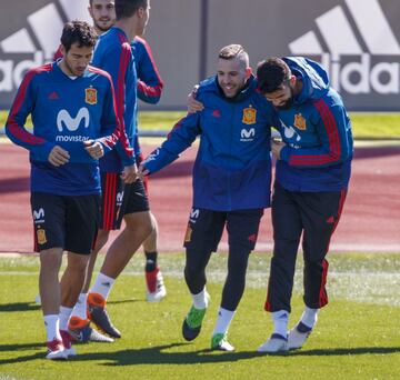 Diego Costa y Jordi Alba. 