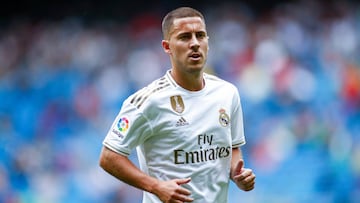 Soccer: La Liga - Real Madrid v Levante Eden Hazard of Real Madrid during the spanish league football match played between Real Madrid and UD Levante at Santiago Bernabeu Stadium in Madrid, Spain, on September 14, 2019. 14/09/2019 ONLY FOR USE IN SPA