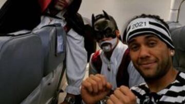 El disfraz de Halloween de Dani Alves: preso.