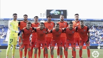 Alineación del Málaga en Leganés.