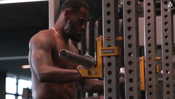 Los Lakers muestra la bestial práctica de LeBron en el gym