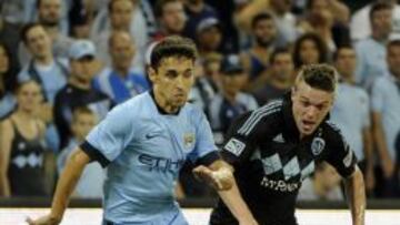 Jesus Navas, durante la pretemporada del Manchester City.