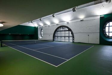 Cancha de tenis Vanderbilt dentro de Grand Central Terminal (Grand Central Station), en Nueva York.
