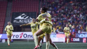 Kiana Palacios celebrates her goal 0-1 of America during the game Tijuana vs America, corresponding first leg of Quarterfinals the Torneo Apertura 2022 of the Liga BBVA MX Femenil at Caliente Stadium, on October 28, 2022.
<br><br>
Kiana Palacios celebra su gol 0-1 de AMerica durante el partido Tijuana vs America, correspondiente a la ida de los Cuartos de Final del Torneo Apertura 2022 de la Liga BBVA MX Femenil en el Estadio Caliente, el 28 de octubre de 2022.