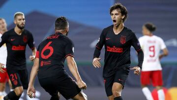 João Félix celebrando el gol contra el Leipzig