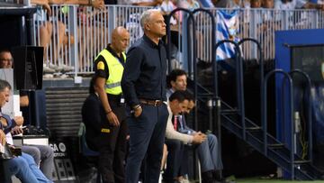 Pellicer, durante el Málaga-Granada.