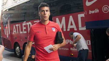 Rodrigo, en una concentracíon del Atlético.