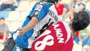 <b>MAZAZO. </b>El 0-1 de la ida dejó bien claro que el duelo de talonarios parece inclinarse por los grana.