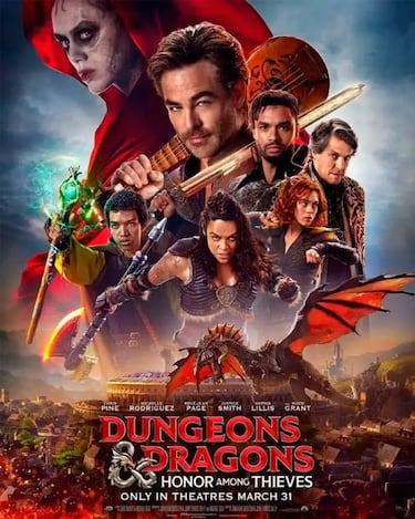 La película live-action de Dungeons & Dragons comparte un primer póster oficial lleno de héroes