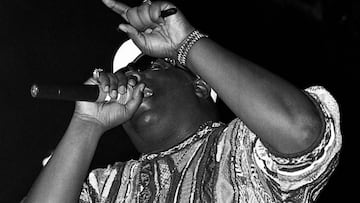 Notorious B.I.G en el Anfiteatro Internacional de Chicago, Illinois, en abril de 1995. 
