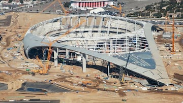 Las organizaciones de Los Angeles esperan que el SoFi Stadium esté listo para la campaña 2020 y a pesar del contagio en la obra la construcción continúa.