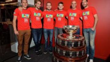 El equipo belga de Copa Davis.