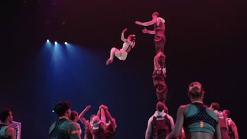 Chilena se lució en el estreno de 'Messi10' del Cirque du Soleil