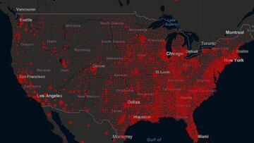 Florida, California y Texas son las entidades más afectadas en esta segunda ola de contagios en USA. Para este sábado se reportaron arriba de 50 mil positivos.