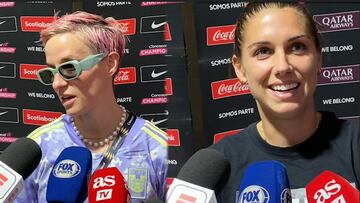 Rapinoe y Alex Morgan ansiosas por sentir el ambiente que se vive en Monterrey