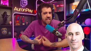 auronplay rubiales jenni hermoso beso rfef luis rubiales sueldo auronplay ibai streamers futbol polemica