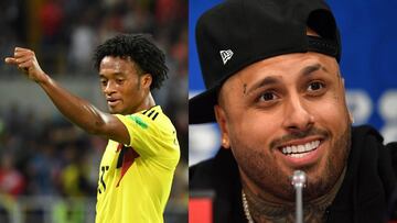 Cuadrado style en la final del Mundial: Nicky Jam aprenderá su paso