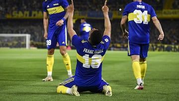 Frank Fabra marcó en la victoria de Boca Juniors sobre Godoy Cruz.