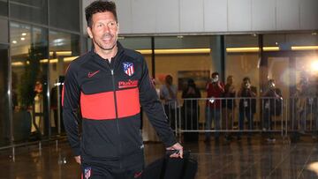 Simeone, entrenador del Atl&eacute;tico, en Arabia Saud&iacute;.