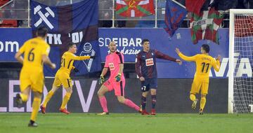 0-1. Kevin Gameiro celebró el primer gol.