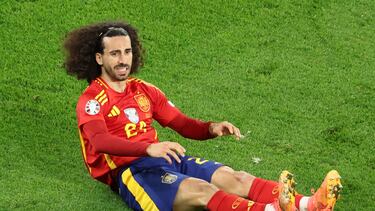 Marc Cucucrella, en el partido ante Italia.