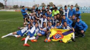 Juanan Entrena ha sido fundamental en el título de Liga del Juvenil A del Espanyol.