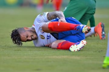 Futbol, Chile v Bolivia.
Copa America centenario 2016.
El jugador de la seleccion chilena Mauricio Pinilla, durante el partido del grupo D de la Copa America Centenario en el estadio Gillette de Foxborough, Estados Unidos.
10/06/2016
Andres Pina/Photosport***********