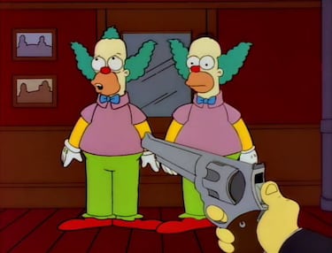 Se cumplen 31 años del episodio de ‘Los Simpson’ que jugó con la idea de que Homer y Krusty casi fueron la misma persona